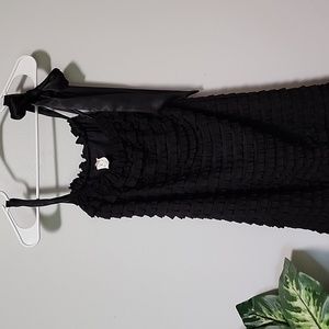 AUW mini dress size medium Black with bow tie